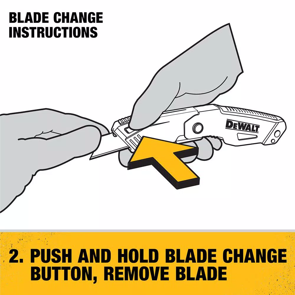 DEWALT Auto Load Folding Utility Knife with Integrated Blade Storage
