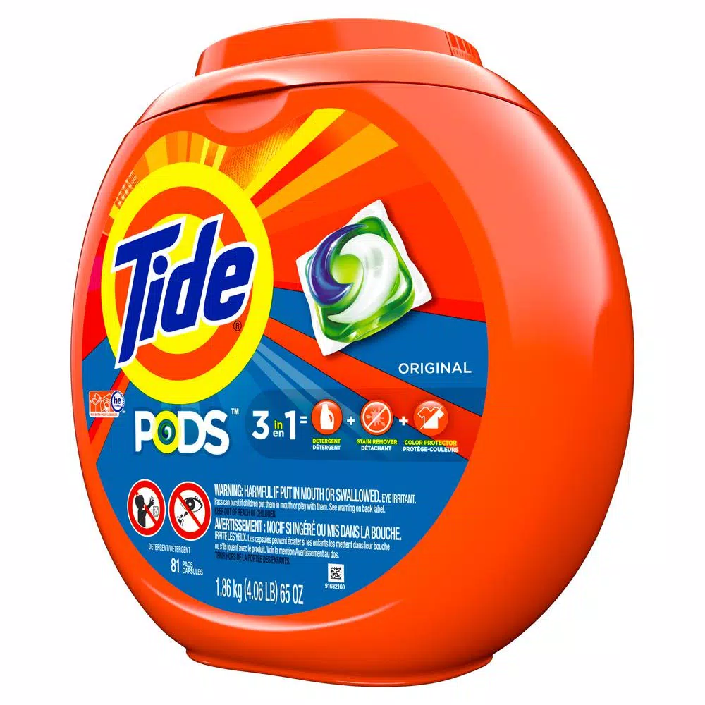 Tide PODS Original Scent Laundry Detergent Pacs, 81-Count