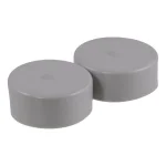 CURT 2.32" Bearing Protector Dust Covers, Gray Plastic (2-Pack) thumbnail 1