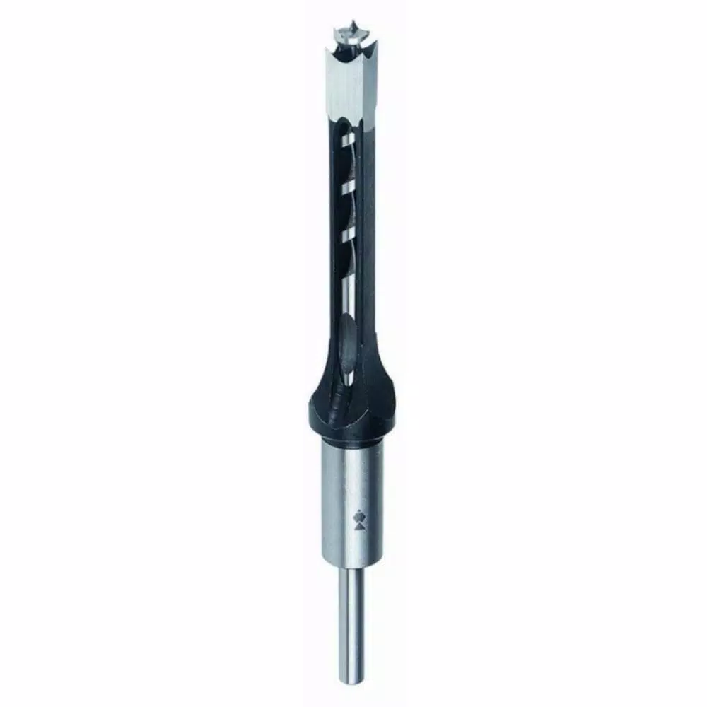 Fisch Premium Hollow Mortise Chisel and Bit Set, High Speed Steel, 1 in. x 1-1/8 in. x 8-3/4 in. OAL