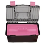 Apollo 170-Piece Home Tool Kit with Storage Box - Pink Hand Tool Set thumbnail 2