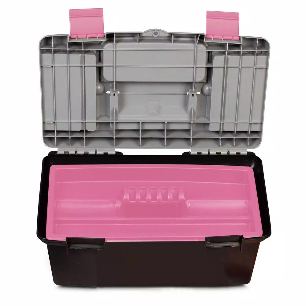 Apollo 170-Piece Home Tool Kit with Storage Box - Pink Hand Tool Set