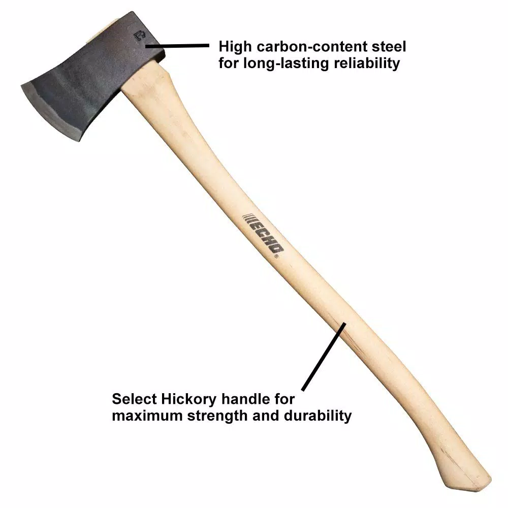 ECHO 28 in. Limbing Axe with Hickory Handle and High Carbon Steel Blade