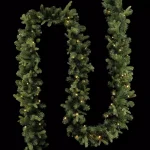 Home Accents Holiday 12 ft. Pre-Lit Norway Garland with 70 Warm White LED Lights, Battery Operated thumbnail 4