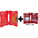 Milwaukee SHOCKWAVE Impact Duty Titanium Drill Bit (15-Pc) & Steel Driver Bit (45-Pc) Set thumbnail 1