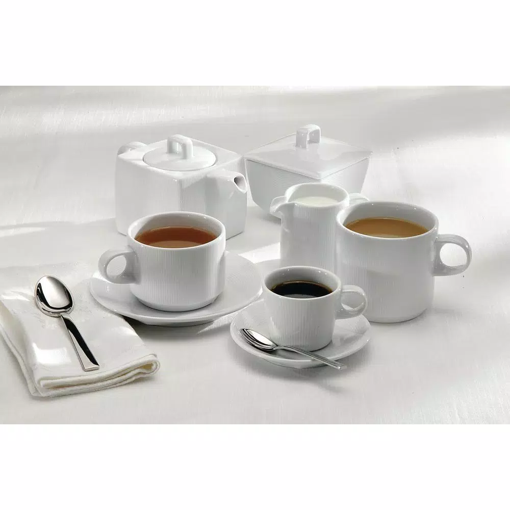 Oneida Sant'Andrea Nexus 10 oz. White Porcelain Creamers, Set of 36