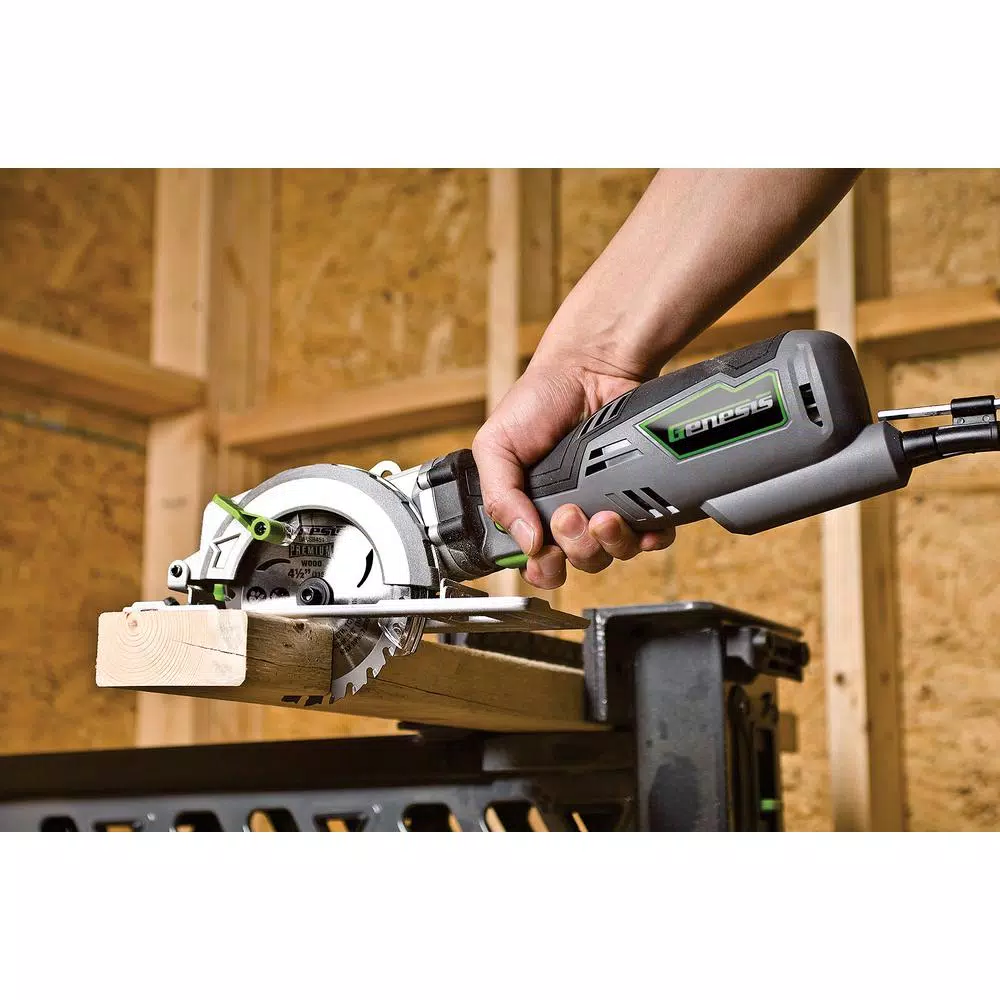Genesis 4-1/2 in. 24-Teeth Tungsten Carbide-Tipped Circular Saw Blade for Wood Cutting