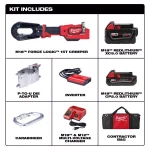 Milwaukee M18 FORCE LOGIC 15-Ton Cordless Utility Crimper Kit with 2 Batteries and Charger thumbnail 2