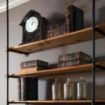 Bedford Clock Collection Classic Wooden Mantel Clock with 4 Chime Modes and Roman Numeral Dial thumbnail 1