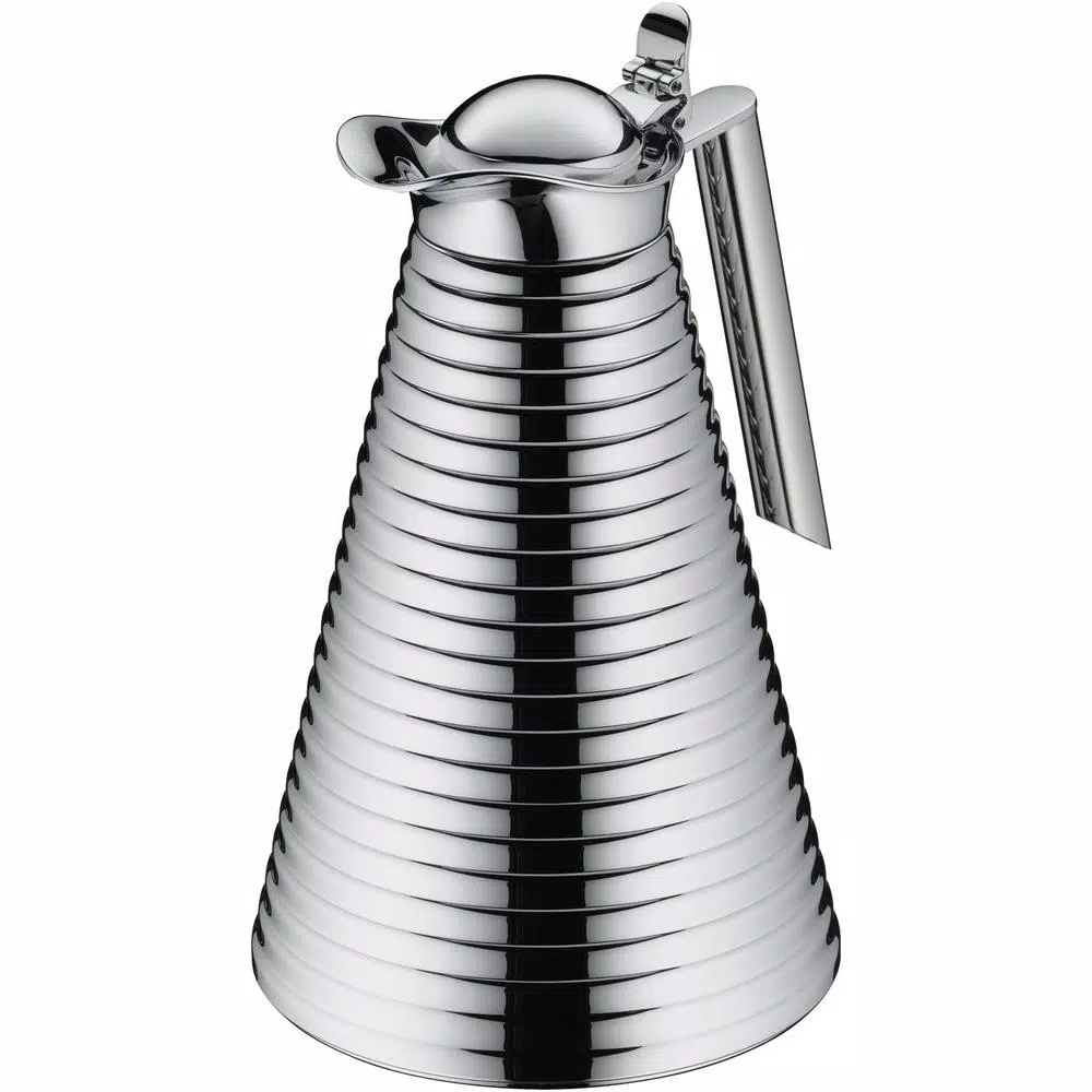 Alfi Chrome-Plated Copper Glass Vacuum Carafe, 1.06 Qt.