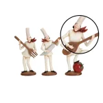 LITTON LANE 14 in. Polystone Musician Bistro Chef Figurine Decor Set of 3 thumbnail 3