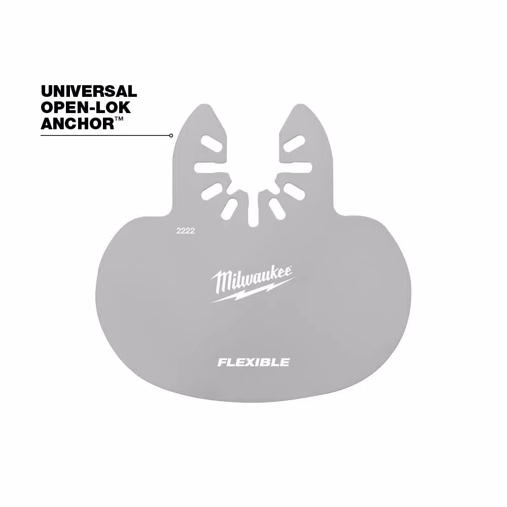 Milwaukee OPEN-LOK Mushroom Sealant Scraper Blade, Stainless Steel, 5-Piece