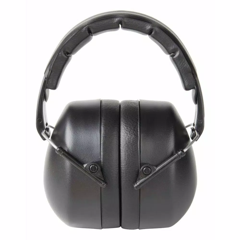 3M Black Folding Earmuffs, Passive Hearing Protection, Case of 5