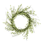 Unbranded Puleo International 24 in. Artificial Spring Willow Wreath - Purple and Yellow Floral Decor thumbnail 1