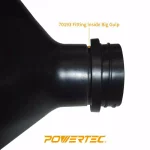 POWERTEC 4 in. Screw End Quick Coupler for Dust Collection Systems thumbnail 4