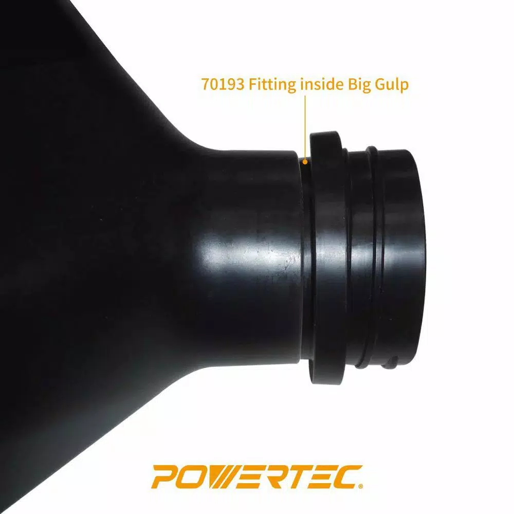 POWERTEC 4 in. Screw End Quick Coupler for Dust Collection Systems