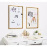 DesignOvation Kate and Laurel Calder Modern Framed Magnetic Dry Erase Board, Gold thumbnail 5