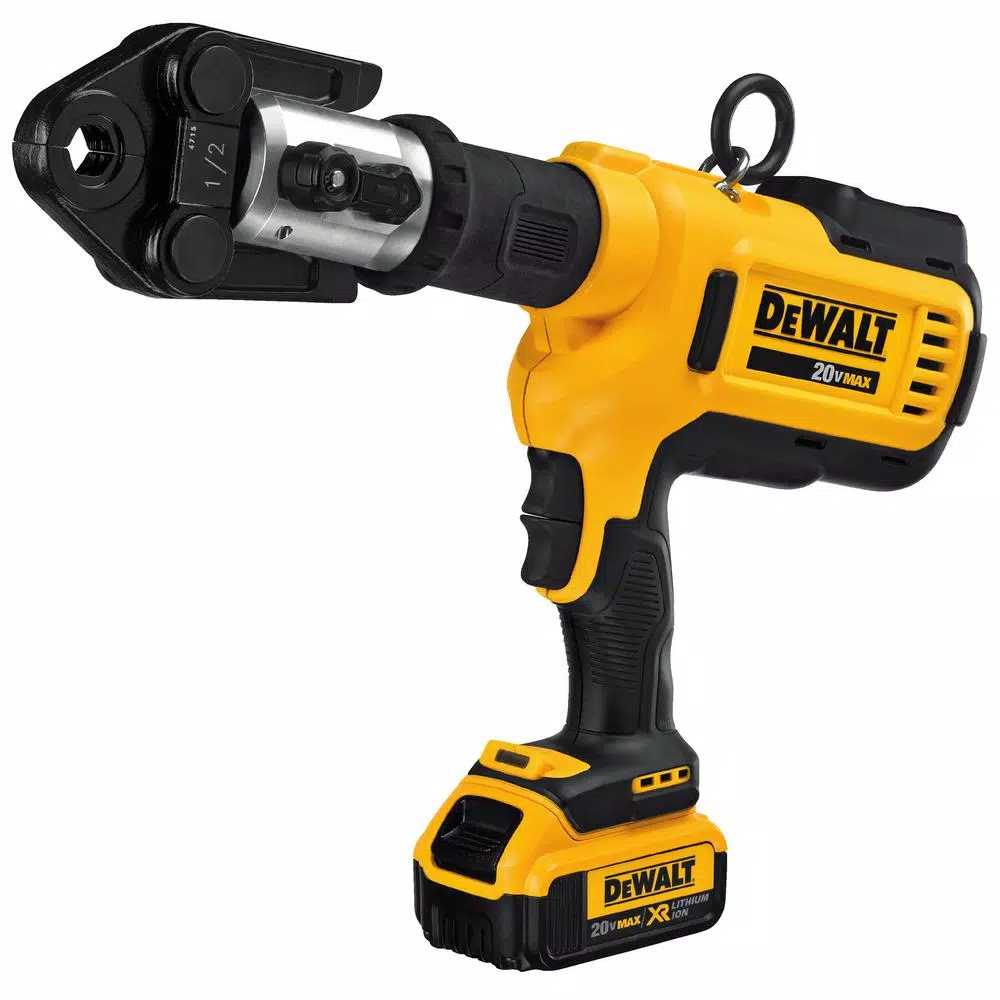 DEWALT 20V MAX Cordless Press Tool Kit with (6) Press Jaws (1/2 in. to 2 in.) and (2) 4.0Ah Batteries