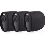 Wasserstein Protective Silicone Skins for Arlo Ultra, Ultra 2, Pro 3, and Pro 4 - 3-Pack, Black thumbnail 1