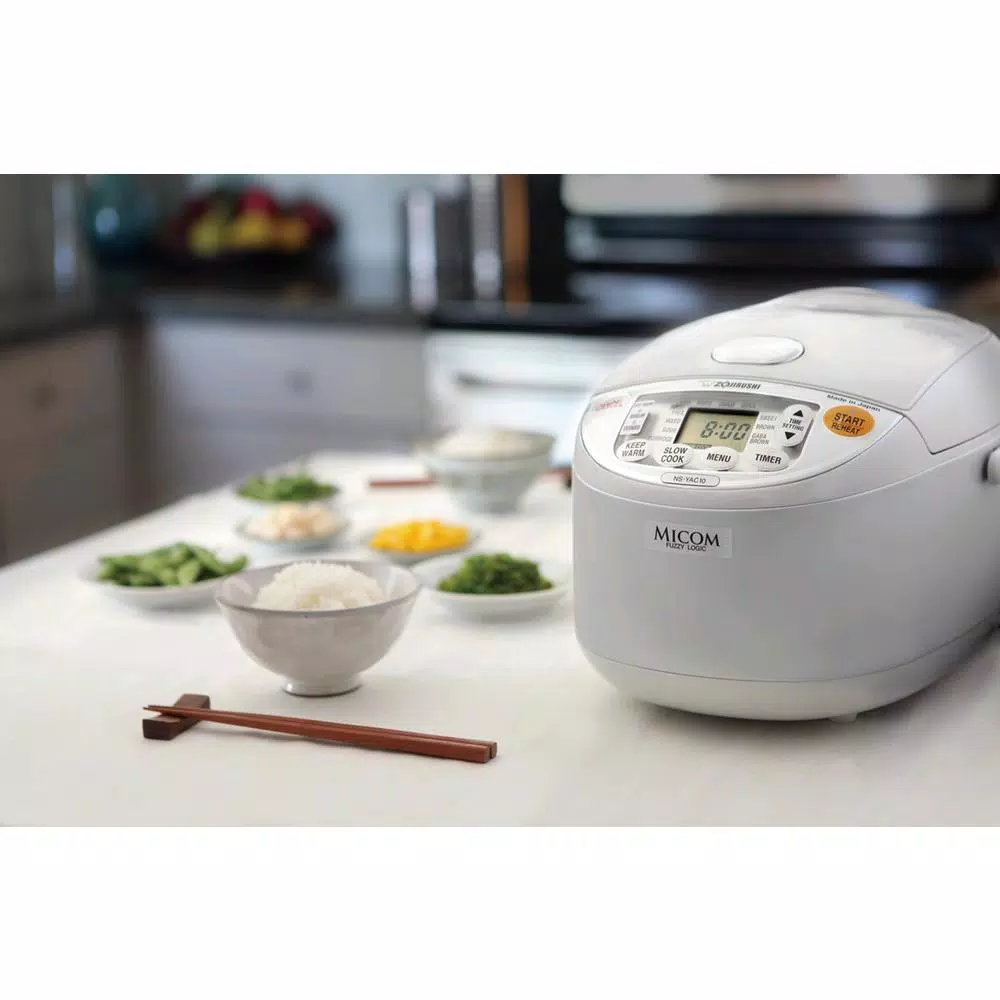Zojirushi Umami 7-Cup Rice Cooker with Non-Stick Inner Pan, Pearl White