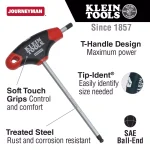 Klein Tools 1/8 in. Ball-End Journeyman T-Handle Hex Key thumbnail 2