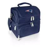 ONIVA Pranzo New England Patriots Navy Insulated Lunch Bag with Cutlery Set thumbnail 1