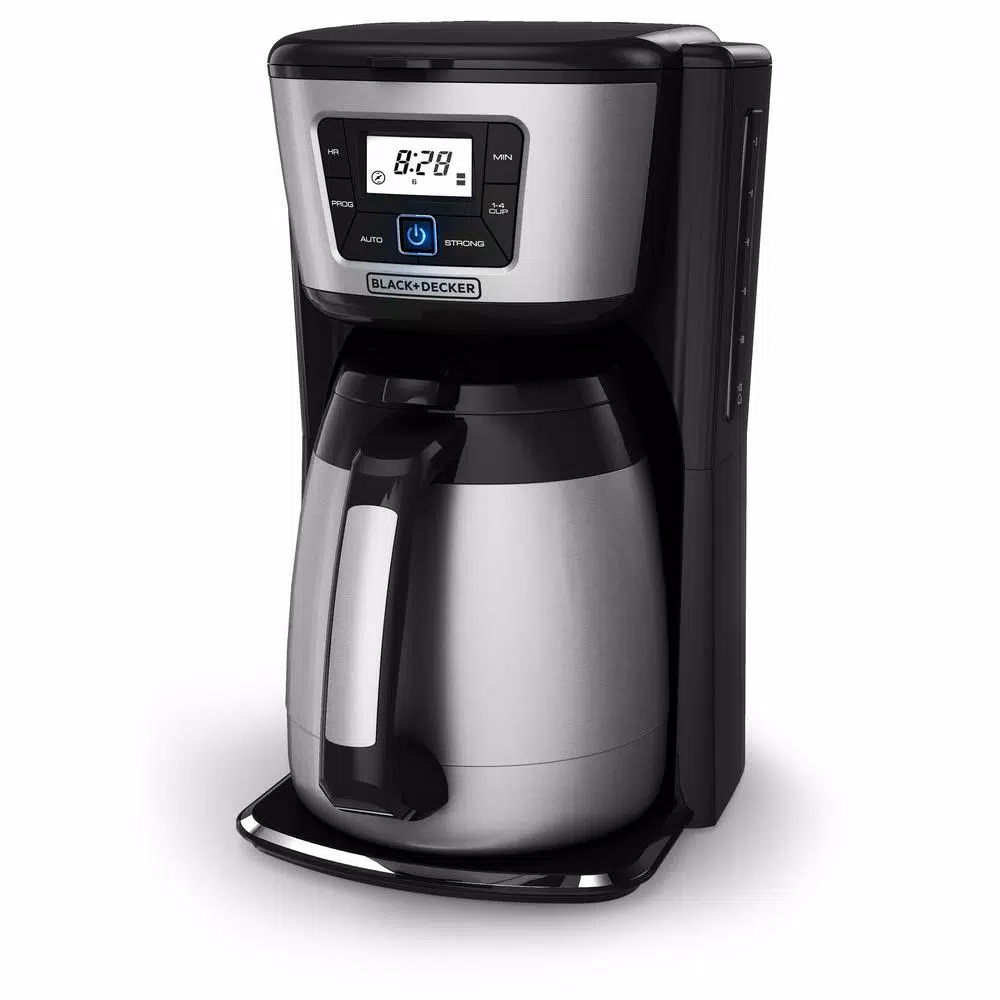 BLACK+DECKER 12-Cup Programmable Drip Coffee Maker with Stainless Steel Thermal Carafe