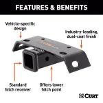 CURT Bumper Hitch with 2" Receiver - 5,000 lbs. Towing Capacity thumbnail 9