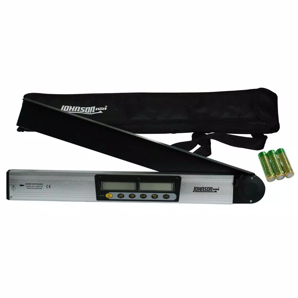 Johnson Digital Laser Level and Angle Locator with Magnetic Edge