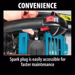 Makita 24.5cc 4-Stroke Gas Handheld Leaf Blower, 145 MPH, 356 CFM thumbnail 10