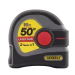General Tools 2-in-1 Laser Tape Measure, 16 ft. Steel Tape & 50 ft. Laser Distance Measurer thumbnail 1