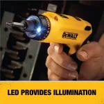 DEWALT 8V MAX Cordless Gyroscopic Screwdriver Kit with 1.0 Ah Battery, Charger & Bag thumbnail 4