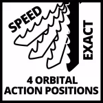 Einhell PXC 18V Cordless Jig Saw, 2400 SPM, 1 in. Stroke, 47° Max Bevel, with LED (Tool Only) thumbnail 9