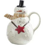 Park Designs Snow Friends Ceramic Snowman Teapot with Lid by Teresa Kogut thumbnail 2