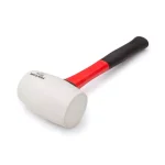 TEKTON 16 oz. White Rubber Mallet with Fiberglass Handle thumbnail 2