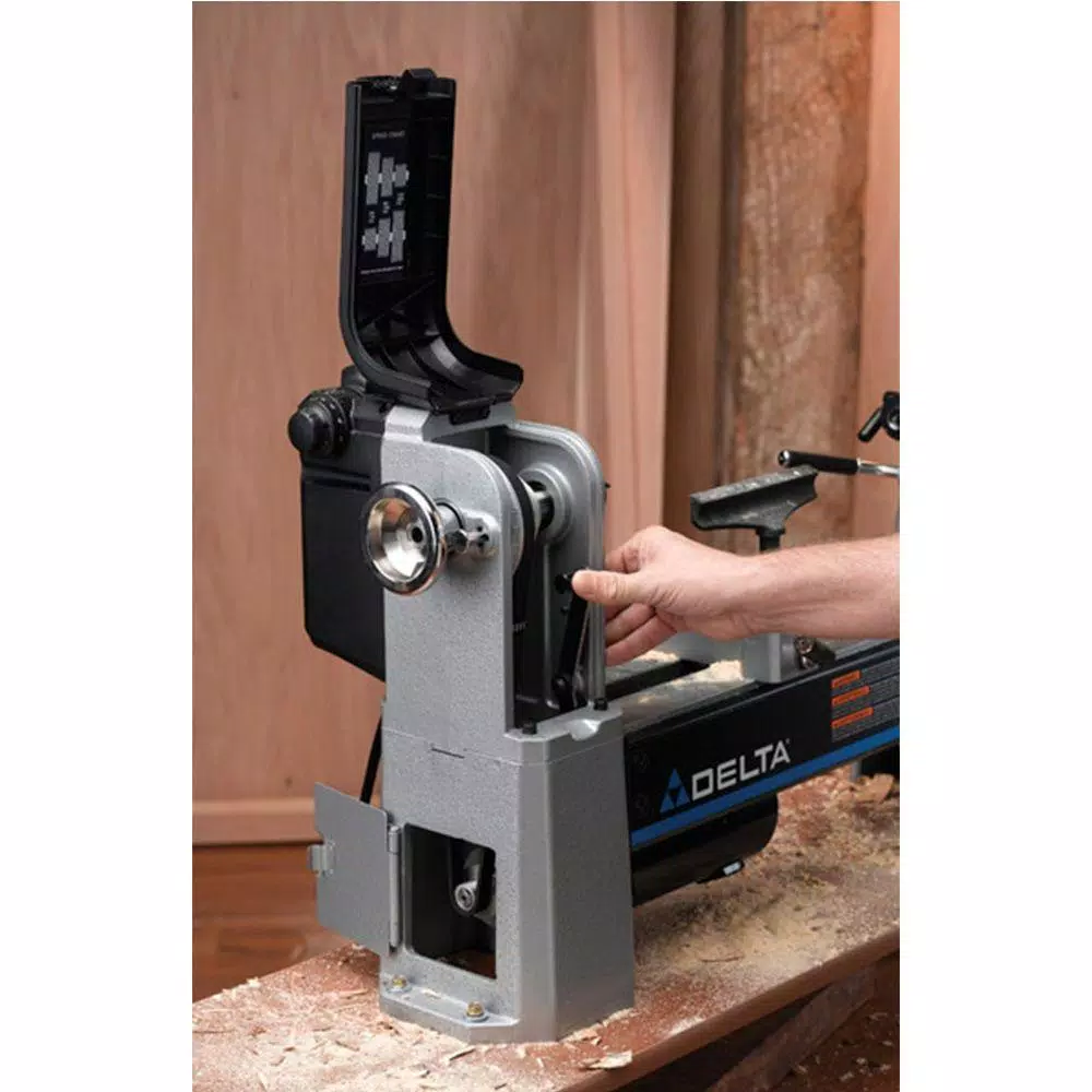 Delta 12-1/2 in. Midi-Lathe Variable Speed Wood Lathe, 1 HP