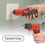 Stalwart 3.6V Lithium-Ion Cordless Electric Screwdriver Kit with 121-Piece Accessory Set thumbnail 5