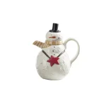 Park Designs Snow Friends Ceramic Snowman Teapot with Lid by Teresa Kogut thumbnail 1