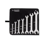 Klein Tools 7-Piece Open-End Wrench Set, Alloy Steel, 1/4 in. to 1 in. thumbnail 3