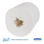 Scott Roll Control Center-Pull White Paper Towels, 8 x 12 in, 700 Sheets per Roll, 6 Rolls per Carton thumbnail 3