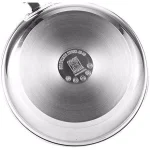 Cook N Home 5 qt. Stainless Steel Casserole Dish with Tempered Glass Lid thumbnail 2