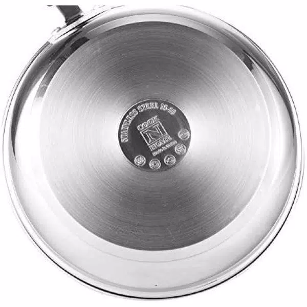 Cook N Home 5 qt. Stainless Steel Casserole Dish with Tempered Glass Lid
