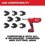 Milwaukee M18 FORCE LOGIC 6-Ton Pistol Utility Crimper, 18V Cordless (Tool-Only) thumbnail 3