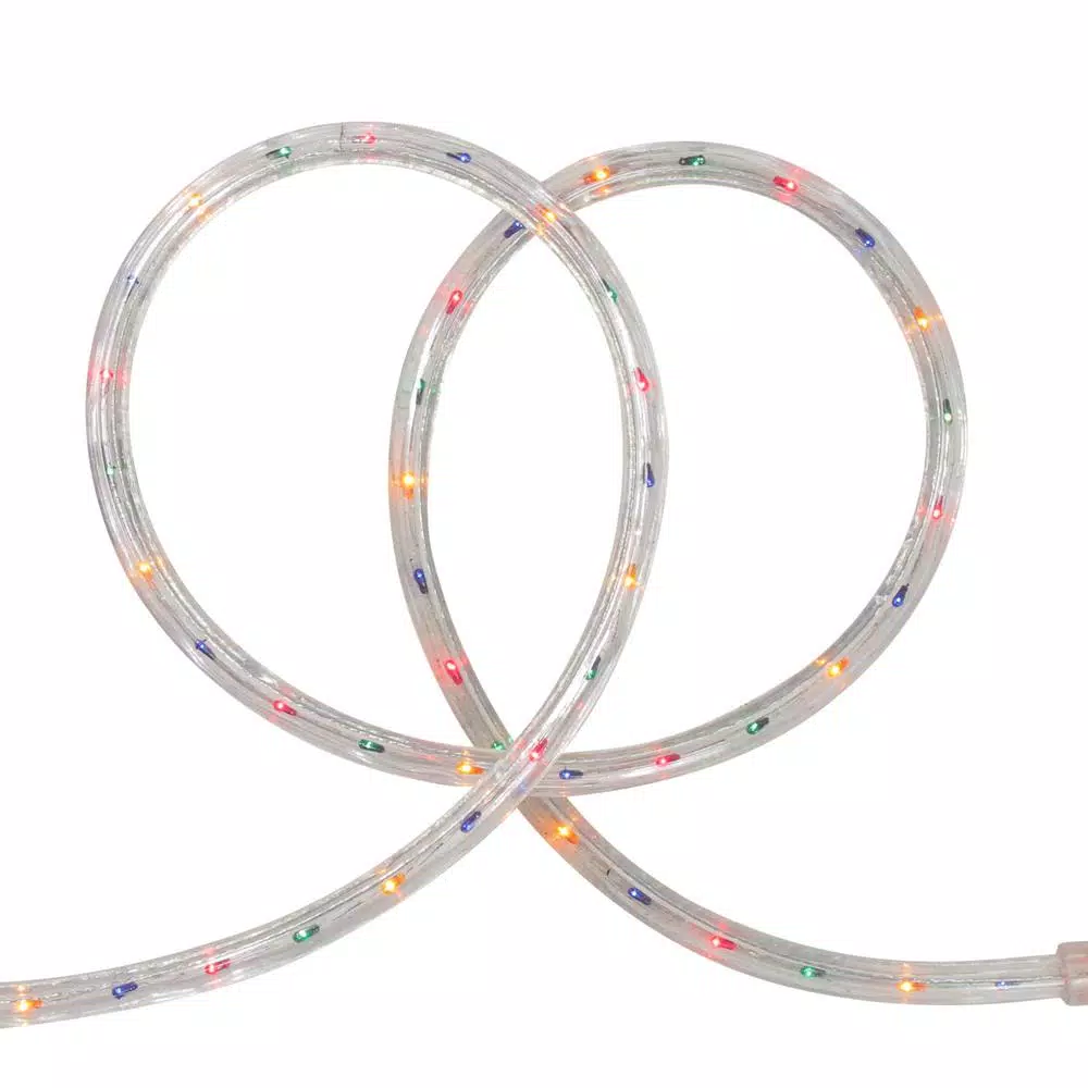Northlight 18 ft. 108-Light Multi-Color Incandescent Christmas Rope Lights, Indoor/Outdoor