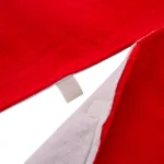 Glitzhome 48 in. Red and White Felt Christmas Tree Skirt thumbnail 4