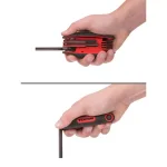 TEKTON 8-Piece Metric Folding Hex Key Wrench Set, 1.5-8 mm thumbnail 5