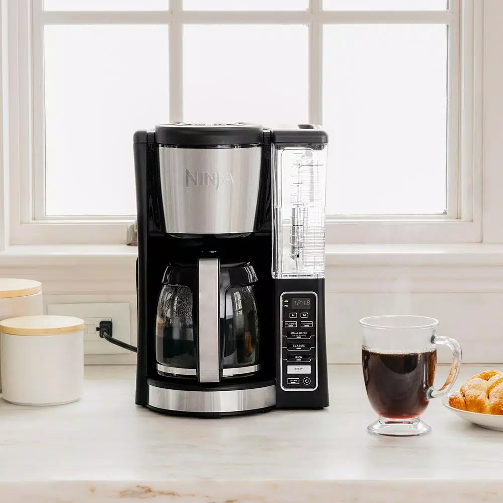 Ninja 12-Cup Programmable Drip Coffee Maker with Custom Brew Technology, Black Stainless Steel