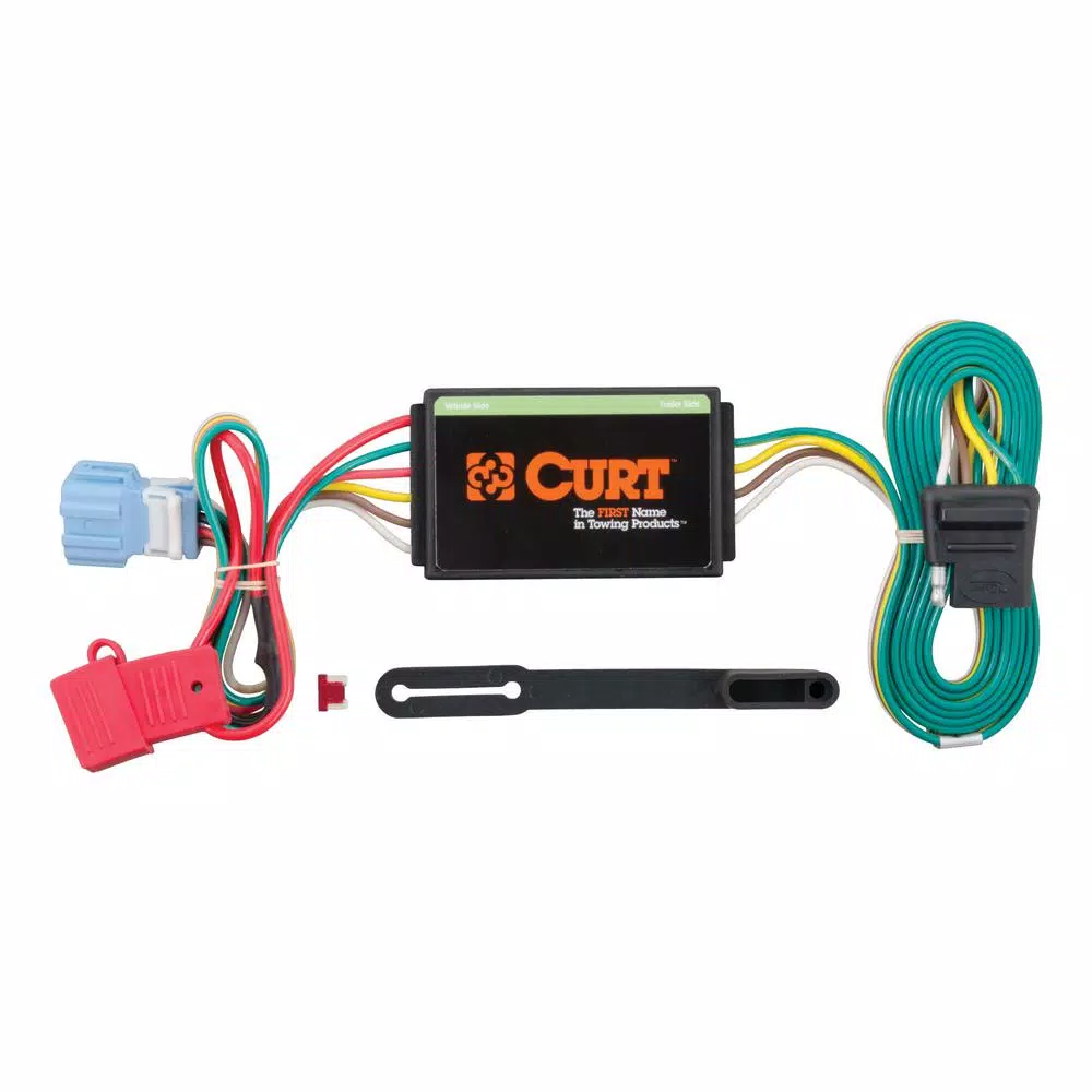 CURT Custom Vehicle-Trailer Wiring Harness, 4-Way Flat, for Honda Accord Crosstour & Acura RDX