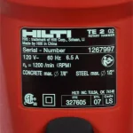 Hilti TE 2 120-Volt SDS-Plus Corded Hammer Drill Kit thumbnail 9