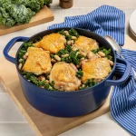 Blue Diamond 5.5 QT Blue Aluminum Nonstick Dutch Oven with Glass Lid thumbnail 4